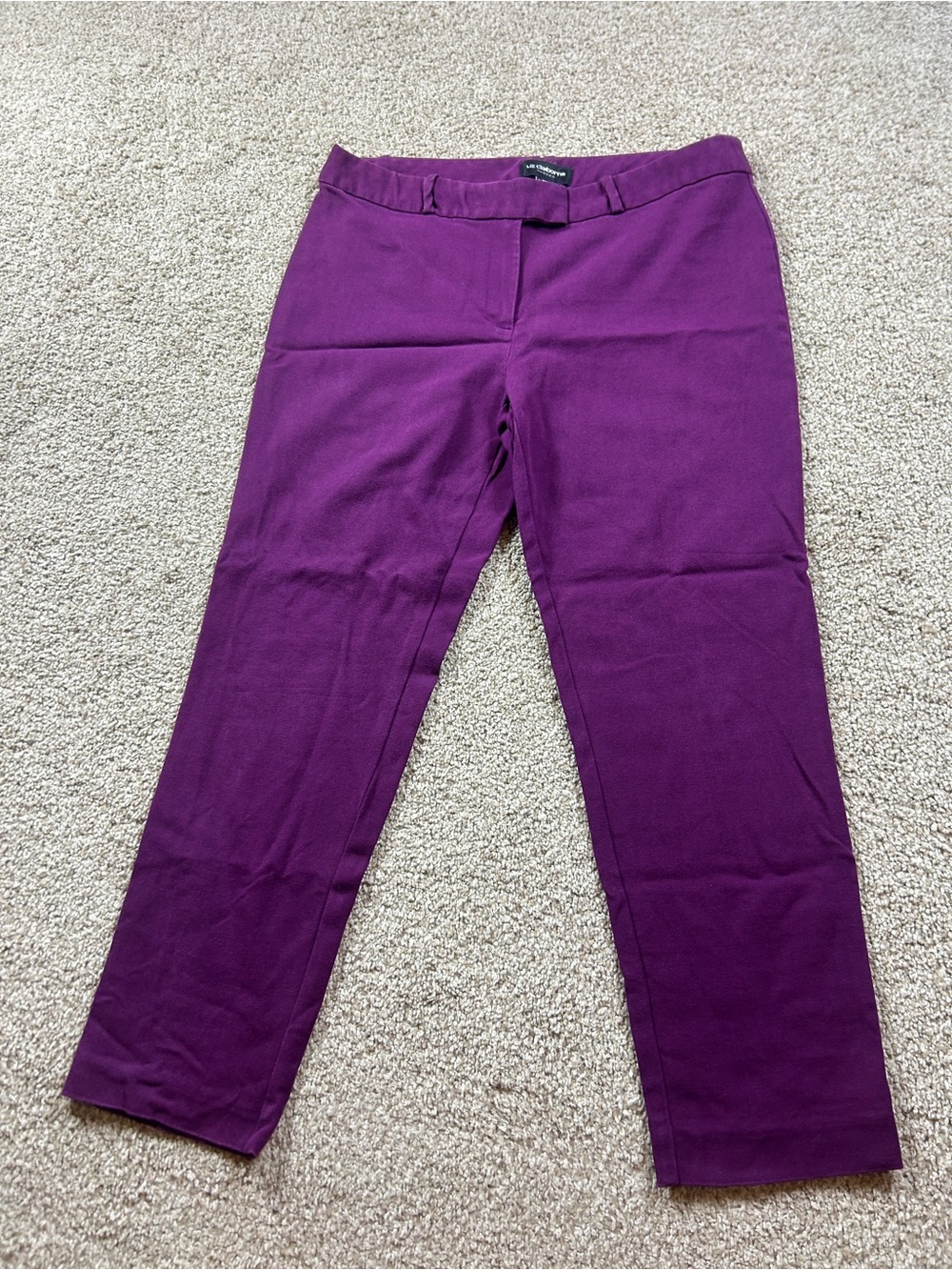 Liz Claiborne Career Emma Classic Women’s Purple Dress Pants Size 10